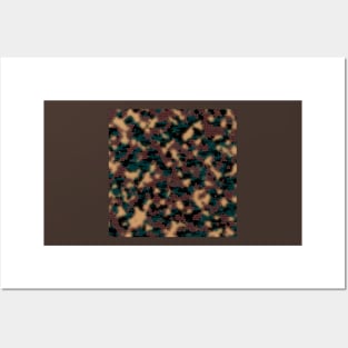 Green brown Camouflage abstract Posters and Art